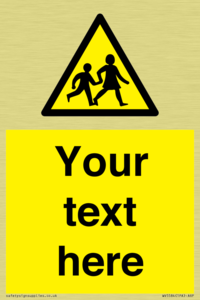 Custom Warning children Sign